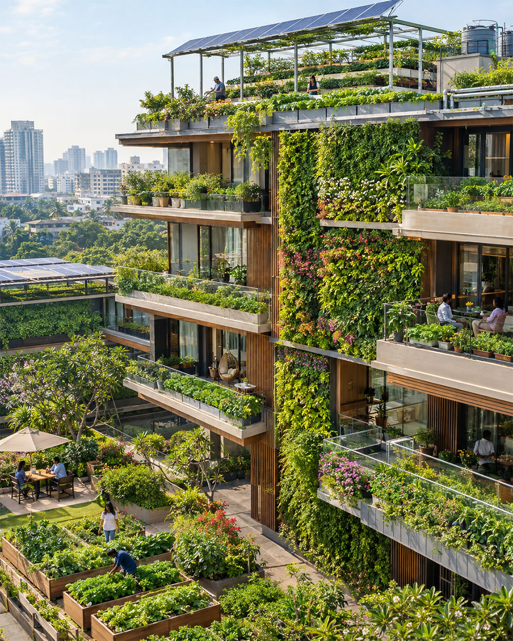 Green Building and Sky Farming